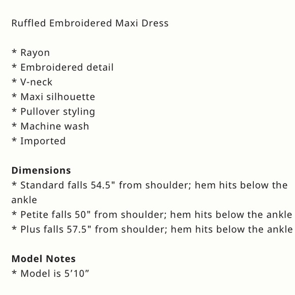 Anthropologie Ruffled Embroidered Maxi Dress Women Casual Printed Boho Cut Out M - Picture 15 of 15